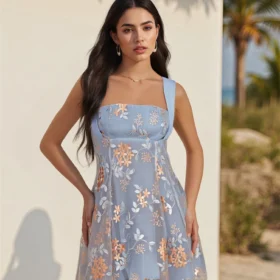 Women Mini Dress Summer Sleeveless